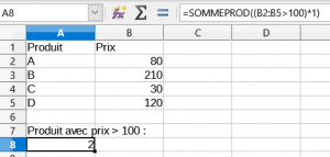 Sommeprod denombrement